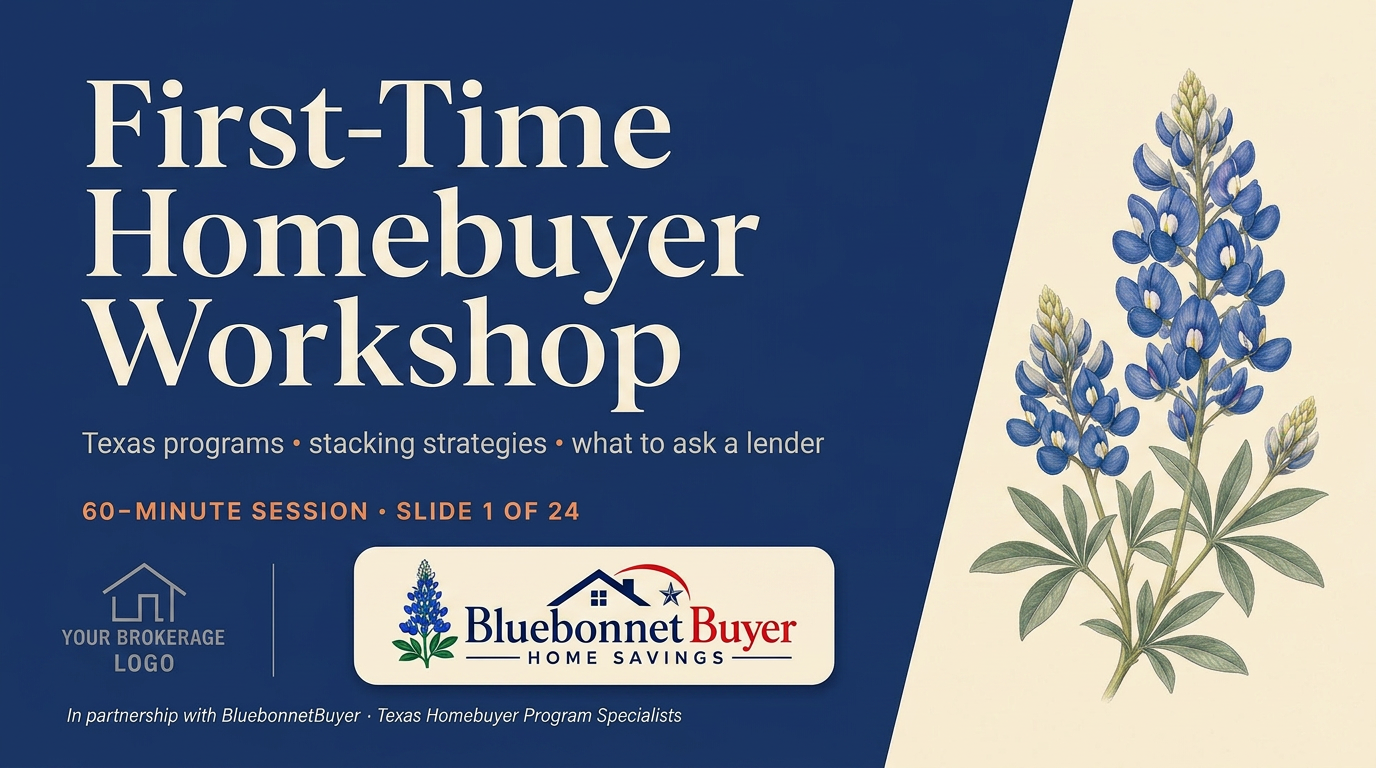 First-Time Homebuyer Workshop deck - co-branded template preview